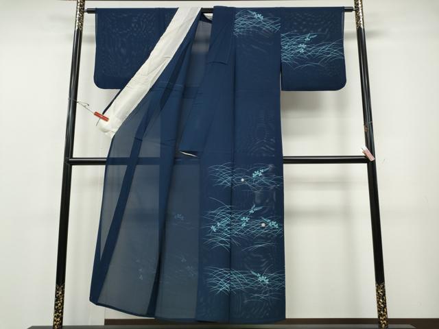 平和屋着物＊夏物 訪問着 絽 駒刺繍 芝草文 正絹 逸品 CABF3542ut