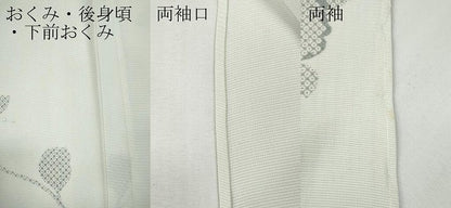 平和屋着物＊夏物 訪問着 絽 刺繍 鹿の子舞蝶枝花文 金銀彩 正絹 逸品 CABF3543ut