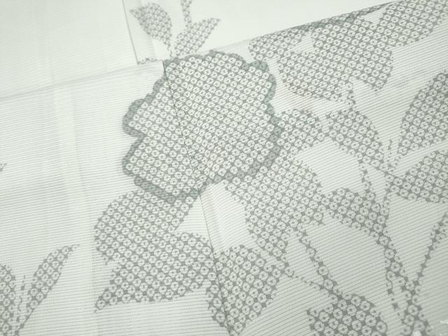 平和屋着物＊夏物 訪問着 絽 刺繍 鹿の子舞蝶枝花文 金銀彩 正絹 逸品 CABF3543ut