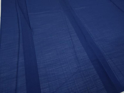 平和屋着物＊夏物 色無地 紗 深縹色 洗える着物 CABF3545ut