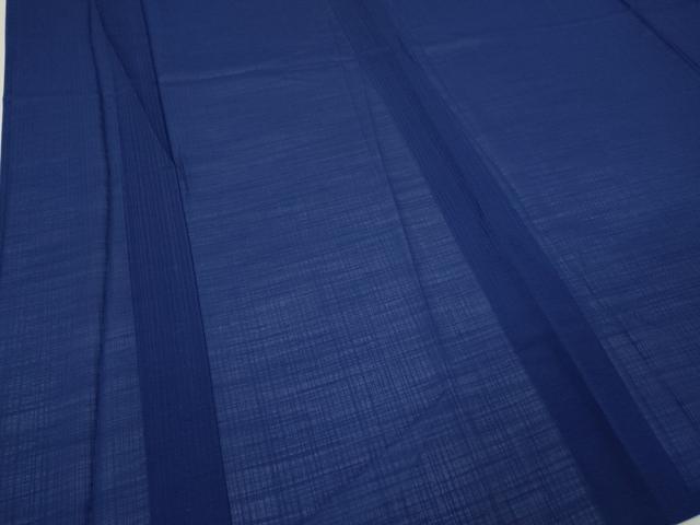 平和屋着物＊夏物 色無地 紗 深縹色 洗える着物 CABF3545ut
