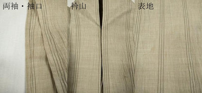 平和屋着物＊夏物 男性 小紋 間道 綿麻 逸品 CABF3548ut