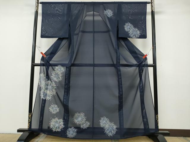 平和屋着物＊夏物 訪問着 絽 花火 金彩 洗える着物 CABF3555ut