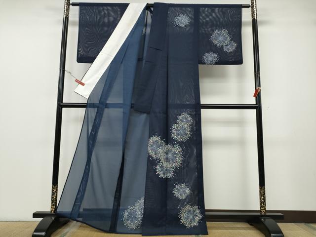 平和屋着物＊夏物 訪問着 絽 花火 金彩 洗える着物 CABF3555ut