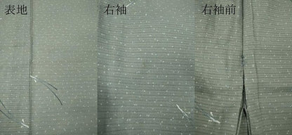 平和屋着物＊夏物 小紋 絽 こぼれ松葉 洗える着物 CABF3556ut
