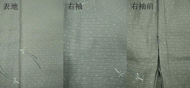 平和屋着物＊夏物 小紋 絽 こぼれ松葉 洗える着物 CABF3556ut
