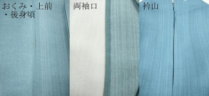 平和屋着物＊夏物 小紋 紗 跳兎 芝草文 洗える着物 CABF3560ut