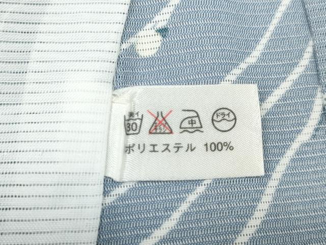 平和屋着物＊夏物 小紋 絽 枝蕾 洗える着物 CABF3561ut