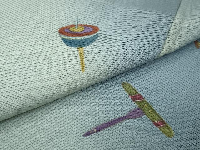 平和屋着物＊夏物 訪問着 絽 童子遊び 暈し染め 正絹 逸品 CABF3568ut