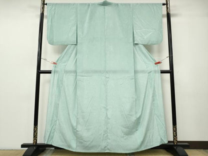 平和屋着物＊夏物 小紋 絽 墨流し文様 洗える着物 CABF3569ut