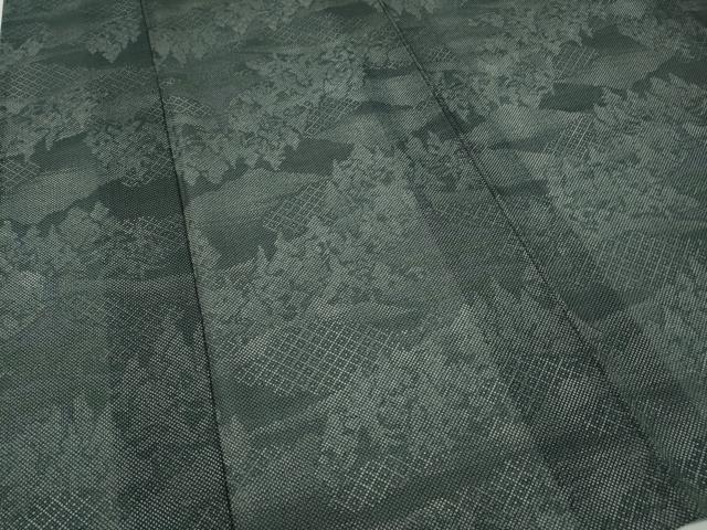 平和屋着物＊夏物 小紋 紗 五重塔 樹林文 洗える着物 CABF3574ut