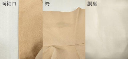 平和屋着物●上質な色無地　洗柿色　小田急百貨店扱い　正絹　逸品　CABF3583ut