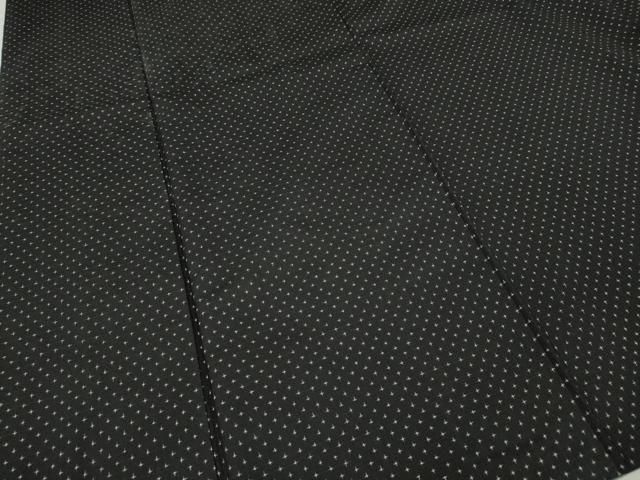 平和屋着物●本場大島紬　7マルキ　十字絣　正絹　逸品　CABF3586ut