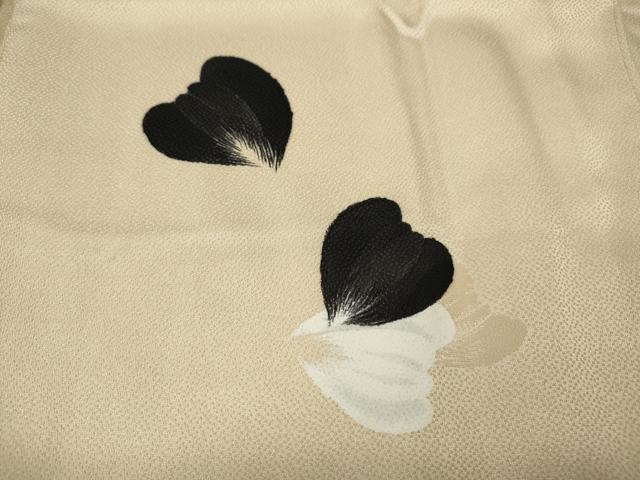 平和屋着物●ジャパンオートクチュール　渡辺雪三郎　訪問着　手描き　舞花びら　やまと誂製　正絹　逸品　CABF3588ut