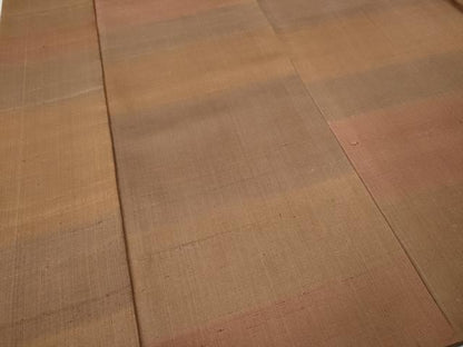 平和屋着物●上質な紬　作家物　横段文　正絹　逸品　CABF3596ut