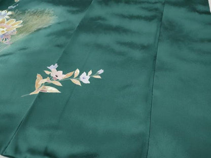 平和屋着物●訪問着　枝花文　暈し染め　金彩　正絹　逸品　CABF3597ut