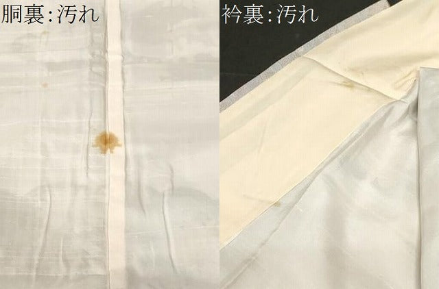 平和屋着物■訪問着 駒刺繍 雲取り草花文 金彩 正絹 逸品 CABF3602ev