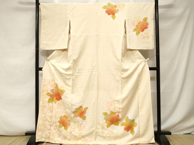 平和屋着物■訪問着 舞花文 暈し染め 金彩 正絹 逸品 CABF3610ev
