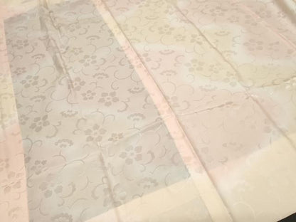 平和屋着物■長襦袢 無双仕立て 花唐草文 暈し染め やまと誂製 正絹 逸品 CABF3616ev