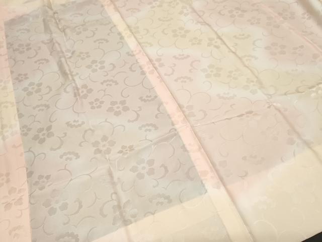平和屋着物■長襦袢 無双仕立て 花唐草文 暈し染め やまと誂製 正絹 逸品 CABF3616ev