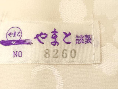 平和屋着物■長襦袢 無双仕立て 花唐草文 暈し染め やまと誂製 正絹 逸品 CABF3616ev