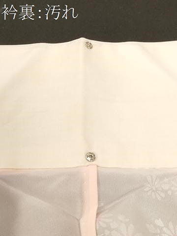 平和屋着物■長襦袢 無双仕立て 枝花文 暈し染め 正絹 逸品 CABF3618ev