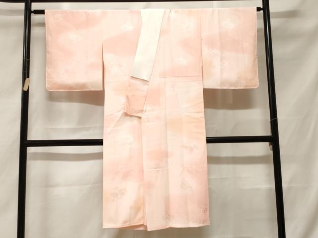 平和屋着物■長襦袢 袷 草花文 暈し染め 正絹 逸品 CABF3619ev