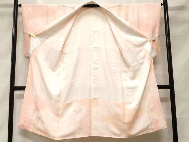 平和屋着物■長襦袢 袷 草花文 暈し染め 正絹 逸品 CABF3619ev