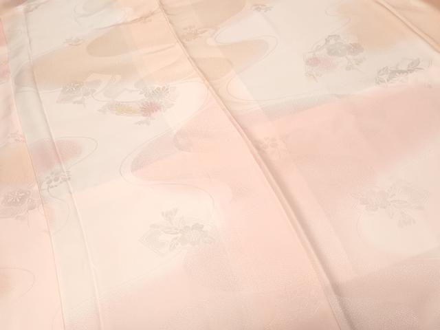 平和屋着物■長襦袢 袷 草花文 暈し染め 正絹 逸品 CABF3619ev