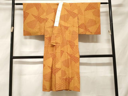 平和屋着物■長襦袢 無双仕立て 切嵌麻の葉文 やまと誂製 正絹 逸品 CABF3621ev