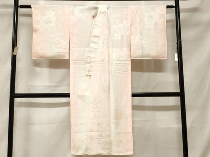 平和屋着物■長襦袢 無双仕立て 菊流水文 暈し染め 正絹 逸品 CABF3623ev