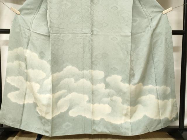 平和屋着物■訪問着　雲重ね亀甲文　暈し染め　正絹　逸品　CABF3627ev