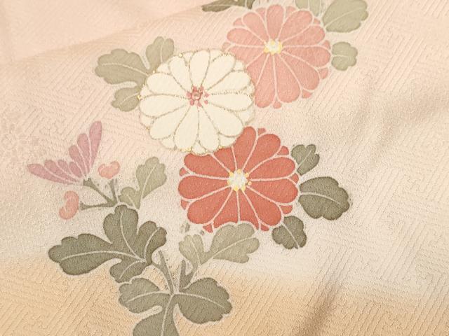 平和屋着物■訪問着　松竹梅遠山花文　暈し染め　金彩　正絹　逸品　CABF3631ev