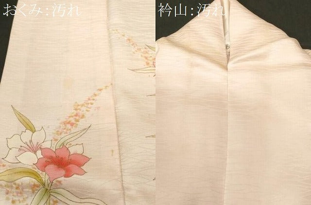 平和屋着物■訪問着　枝花文　金彩　正絹　逸品　CABF3634ev