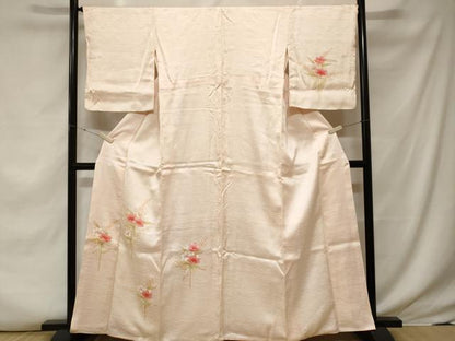 平和屋着物■訪問着　枝花文　金彩　正絹　逸品　CABF3634ev