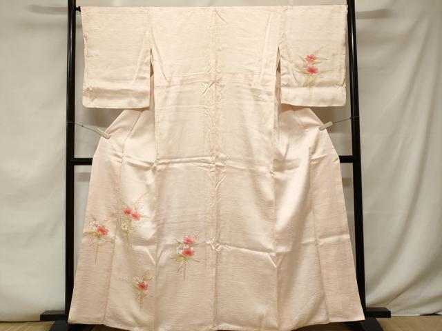 平和屋着物■訪問着　枝花文　金彩　正絹　逸品　CABF3634ev