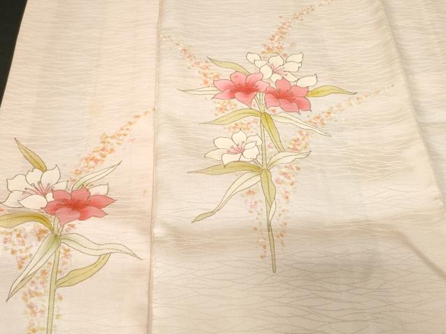 平和屋着物■訪問着　枝花文　金彩　正絹　逸品　CABF3634ev