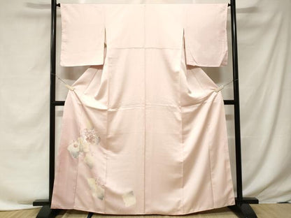 平和屋着物■訪問着　刺繍　破れ色紙鼓花文　暈し染め　正絹　逸品　CABF3637ev