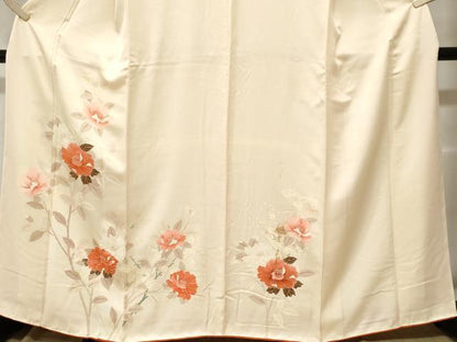平和屋着物■訪問着　枝花文　正絹　逸品　CABF3644ev