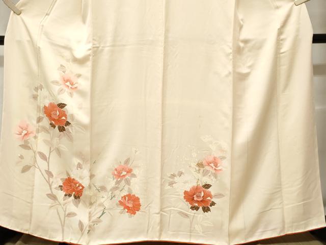 平和屋着物■訪問着　枝花文　正絹　逸品　CABF3644ev