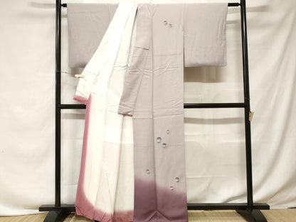 平和屋着物■訪問着　水玉　暈し染め　金彩　正絹　逸品　CABF3647ev