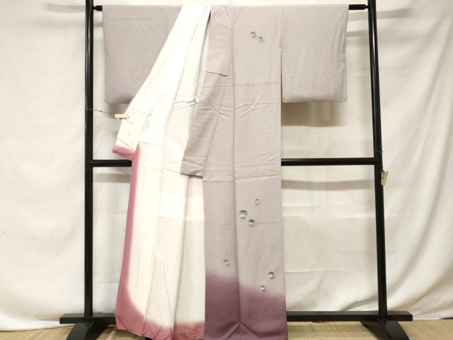 平和屋着物■訪問着　水玉　暈し染め　金彩　正絹　逸品　CABF3647ev