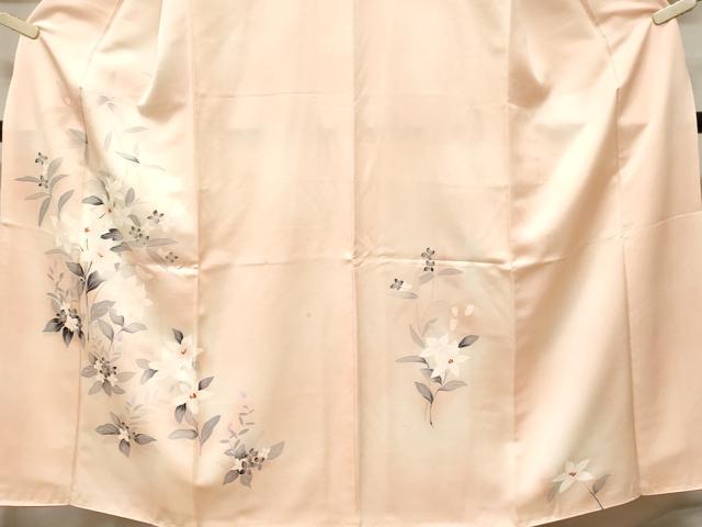 平和屋着物■訪問着　刺繍　枝花文　暈し染め　正絹　逸品　CABF3649ev