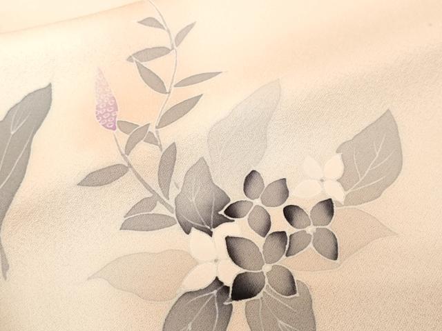 平和屋着物■訪問着　刺繍　枝花文　暈し染め　正絹　逸品　CABF3649ev