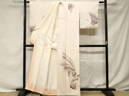 平和屋着物■訪問着　孔雀文　暈し染め　正絹　逸品　CABF3658ev