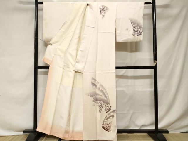 平和屋着物■訪問着　孔雀文　暈し染め　正絹　逸品　CABF3658ev
