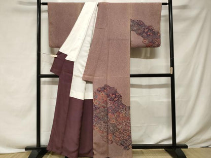 平和屋着物■訪問着　辻が花　正絹　逸品　CABF3663ev