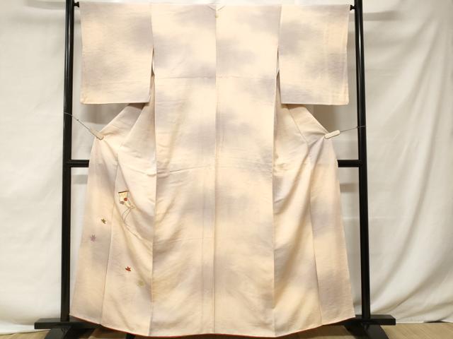 平和屋着物■豪華色留袖 総刺繍 駒刺繍 几帳舞楓文 霞文 暈し染め 金糸 正絹 逸品 CABF3673ev