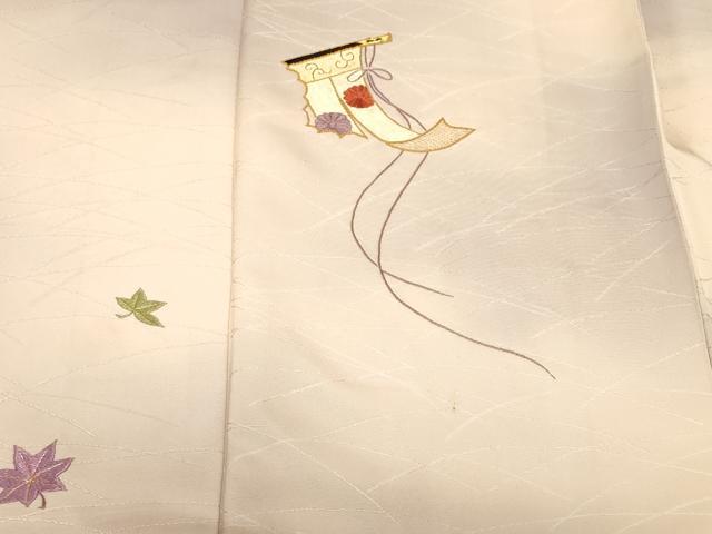 平和屋着物■豪華色留袖 総刺繍 駒刺繍 几帳舞楓文 霞文 暈し染め 金糸 正絹 逸品 CABF3673ev