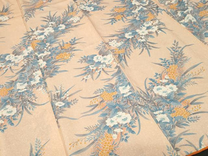 平和屋着物■上質な小紋 草花文 暈し染め 正絹 逸品 CABF3678ev